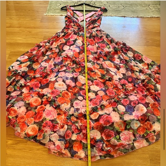 Mac Duggal Floral Multicolor Maxi Dress - Picture 3 of 10